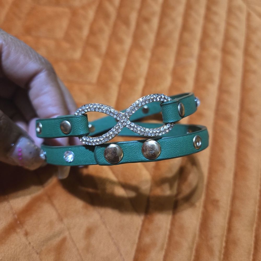 3 Bracelets with Gold Accents